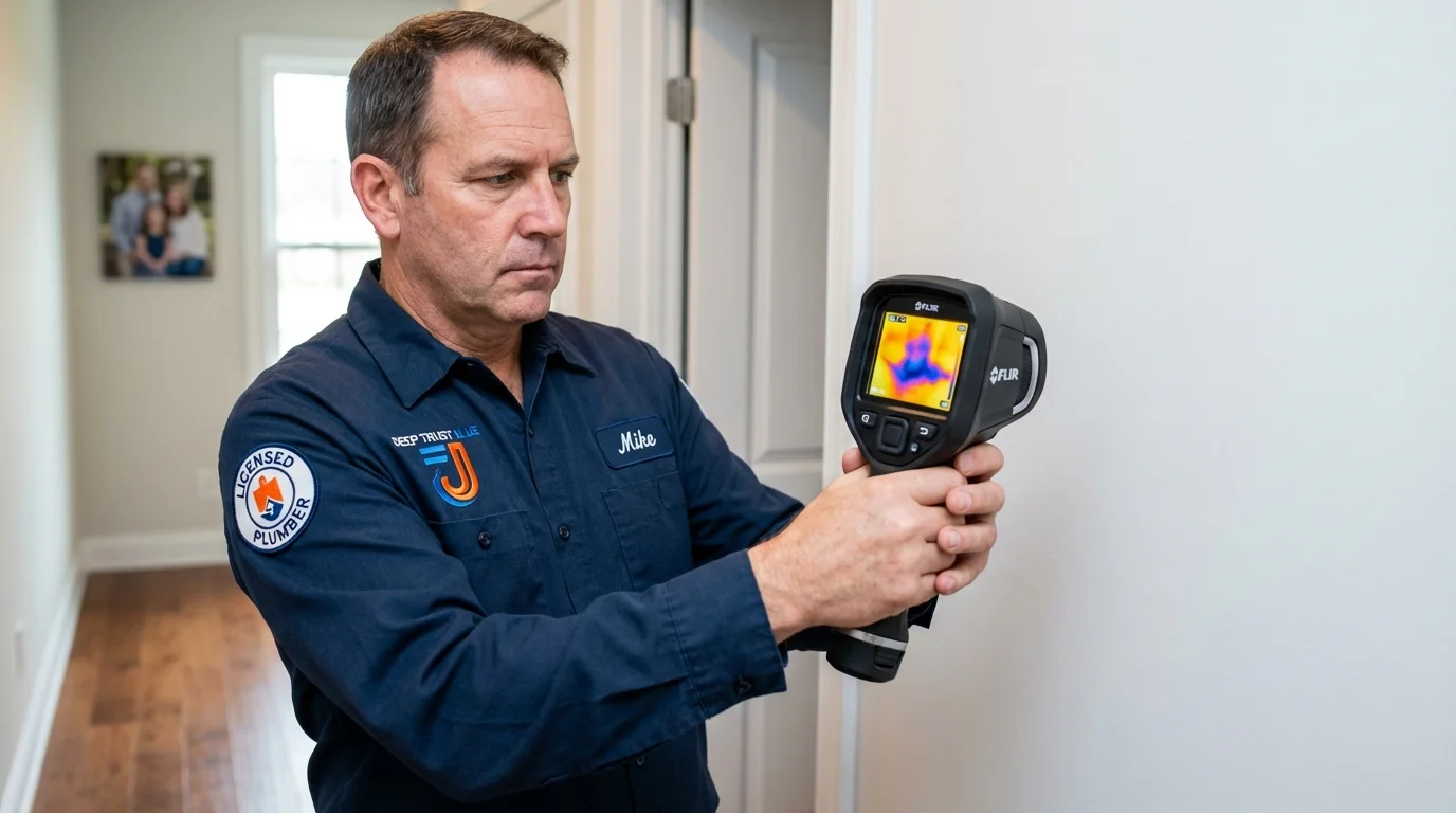 Thermal imaging leak detection by Johns Plumbing LLC in Union Grove